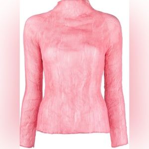 NWT Issey Miyake Pleats Pleats Long Sleeve Top